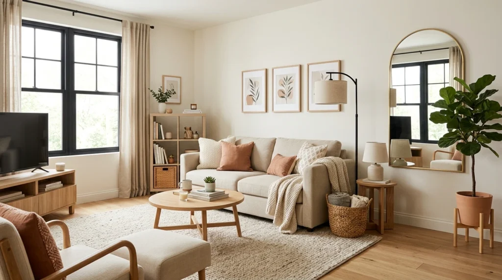 The best budget friendly home makeover ideas focus on high-impact changes. Rearranging furniture, improving lighting, updating textiles, adding plants, and organizing clutter can make a room feel completely different without putting pressure on your wallet.